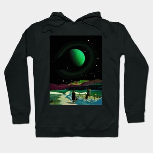 Enjoy The View - Space Collage, Retro Futurism, Sci-Fi Hoodie